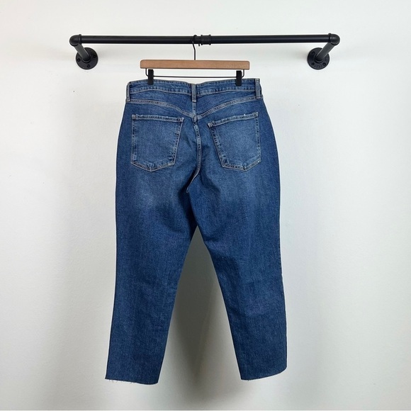 NWT Old Navy Curvy High Waisted OG Straight Leg Ripped Jeans - Picture 8 of 9
